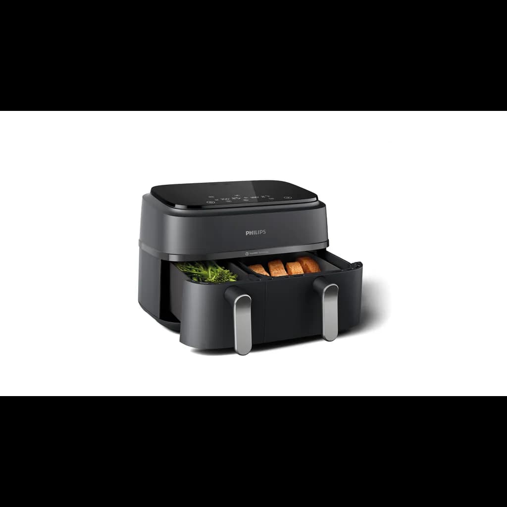 Philips Ovi Dual Basket — frytkownica z dwoma szufladami w kolorystyce ciemnoszarej z miedzianymi akcentami — 5 z 5